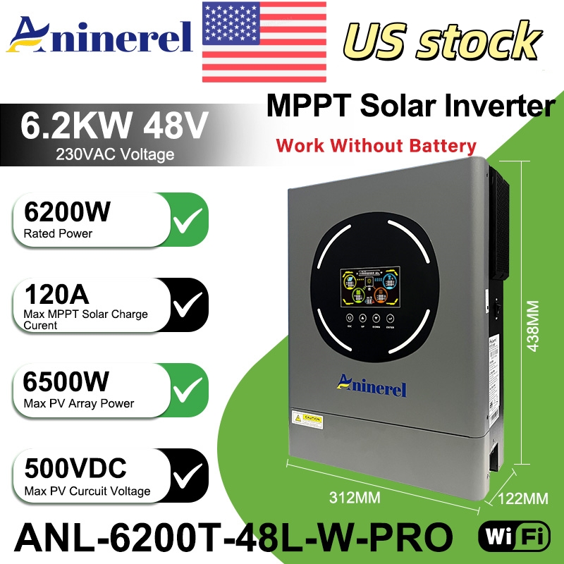 Aninerel 6.2KW 48V Hybrid Sola - Drone Solar Charger review and price
