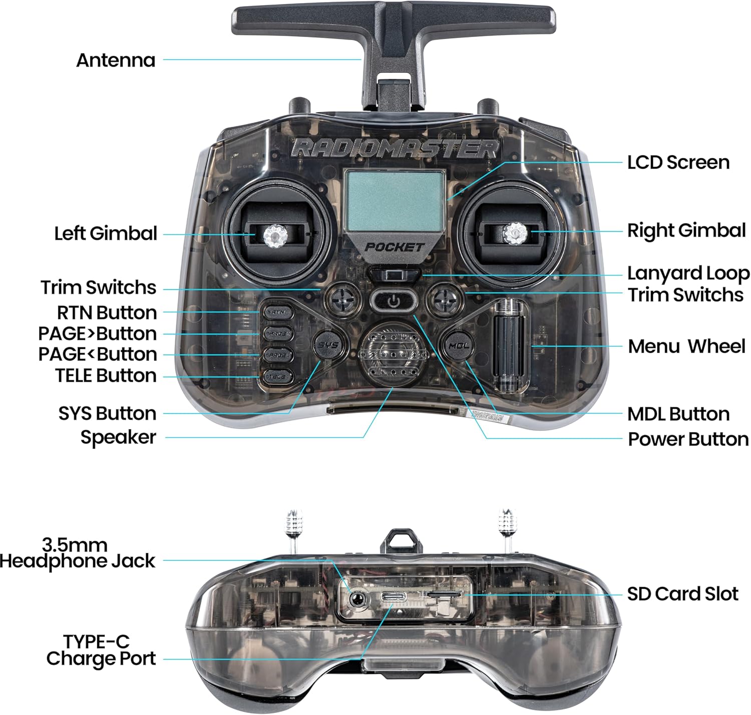 RadioMaster POCKET P16 2.4G Ra - Drone Control Stick review and price