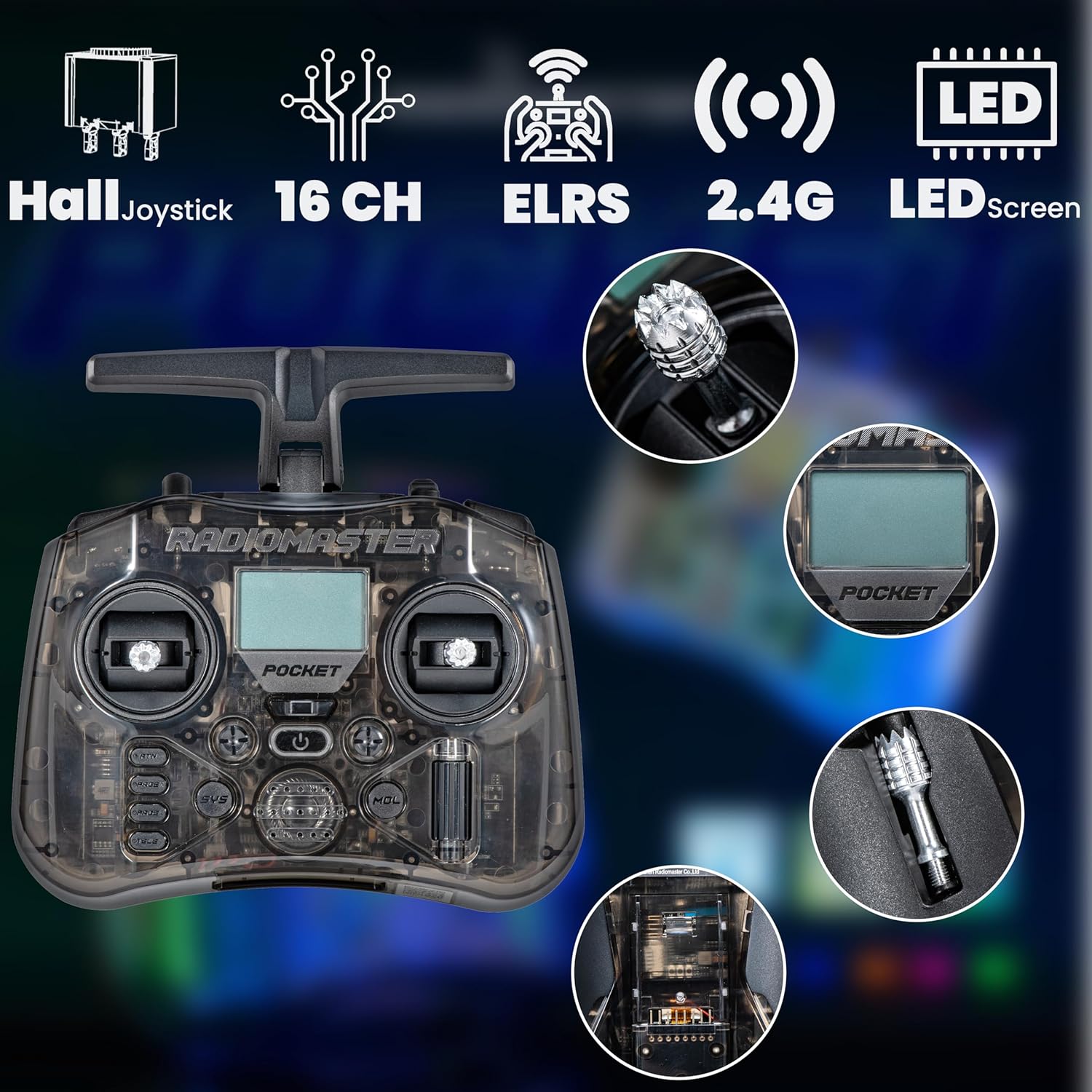 RadioMaster POCKET P16 2.4G Ra - Drone Control Stick review and price