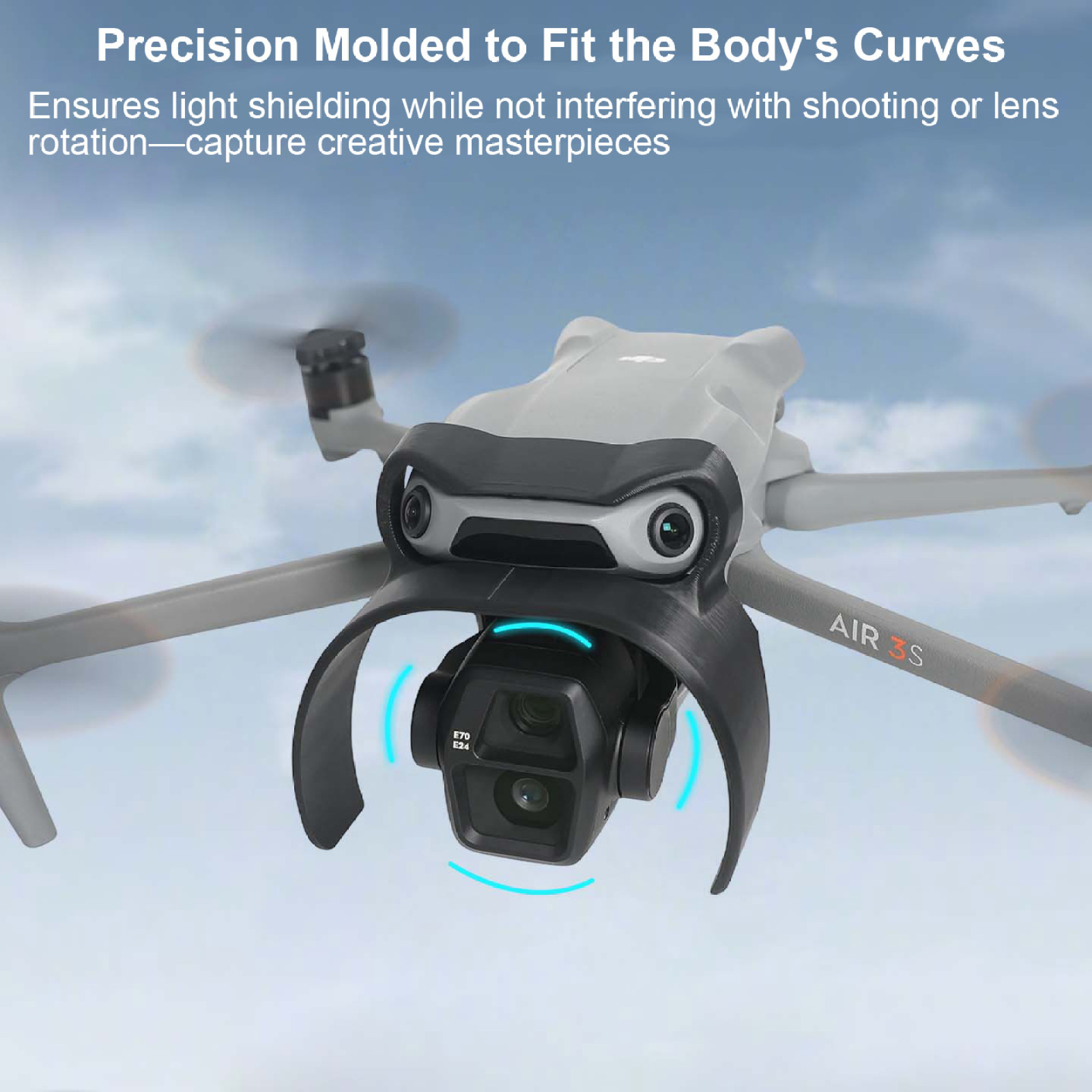 for DJI Mavic Air 3S Lens Hood - Drone Sun Shade review and price