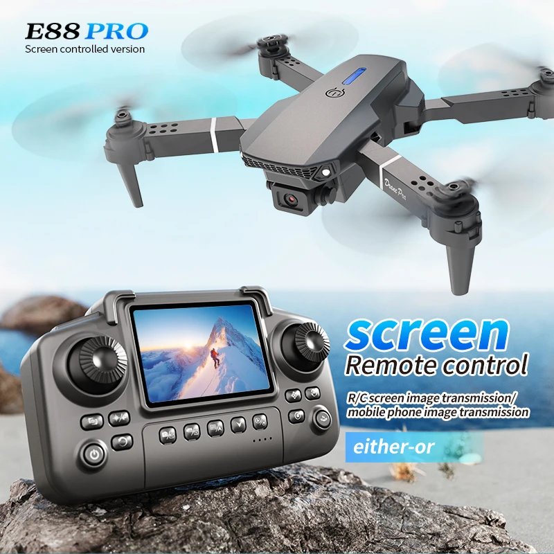Professional E88 PRO Drone wit - Drone Controller Screen review and price