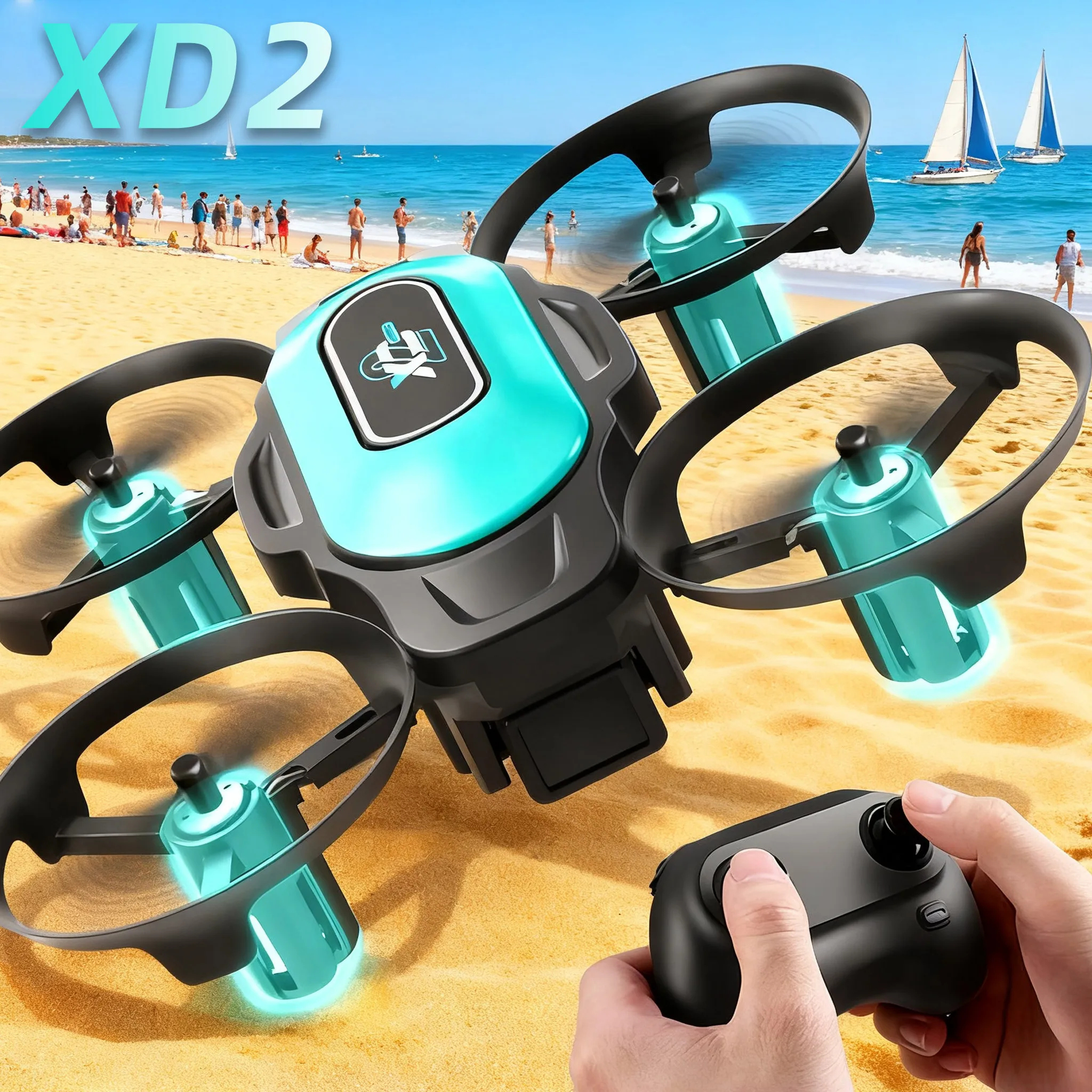 XD2 Mini Drone, 360° Stunt Fli - Drone Beacon Light review and price
