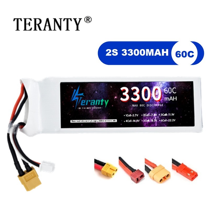 2S 7.4V LiPo Battery 3300mAh 6 - Drone Battery Adapter review and price