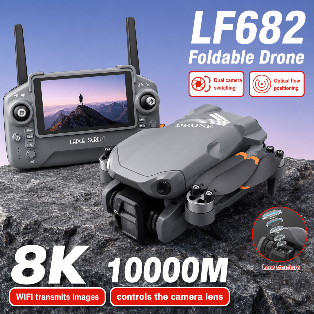 Aerial Photo LF682 Drone 8K HD - Drone Battery Adapter review and price
