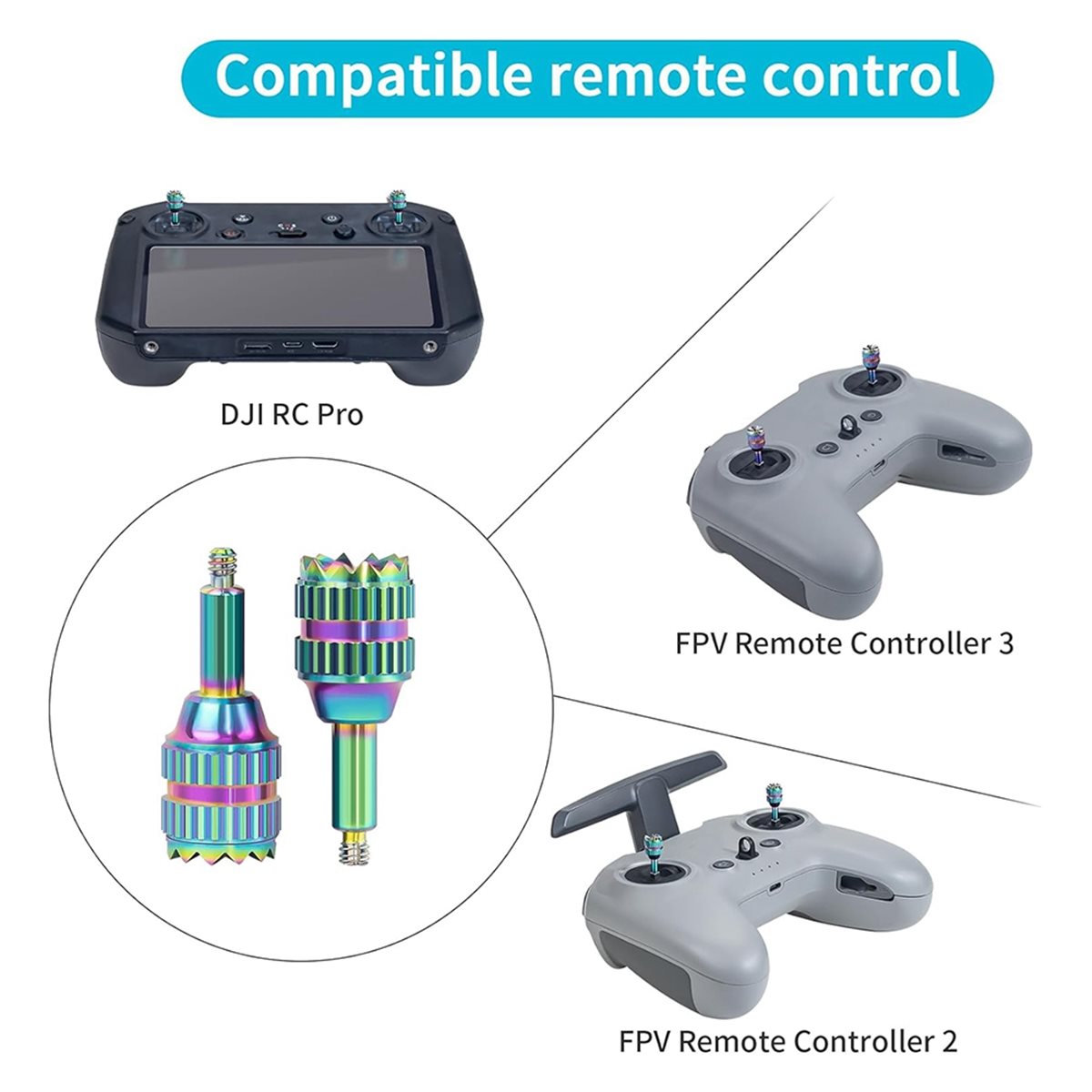 DT75BG 4PCS Metal Control Joys - Drone Control Stick review and price
