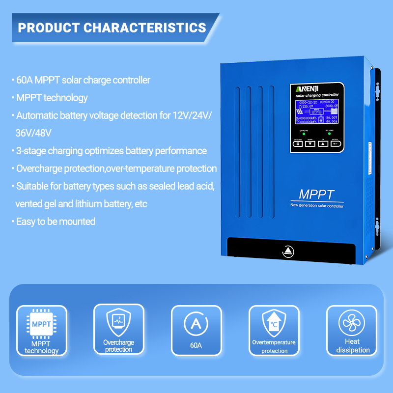 ANENJI MPPT 100A 80A 60A Solar - Drone Solar Charger review and price