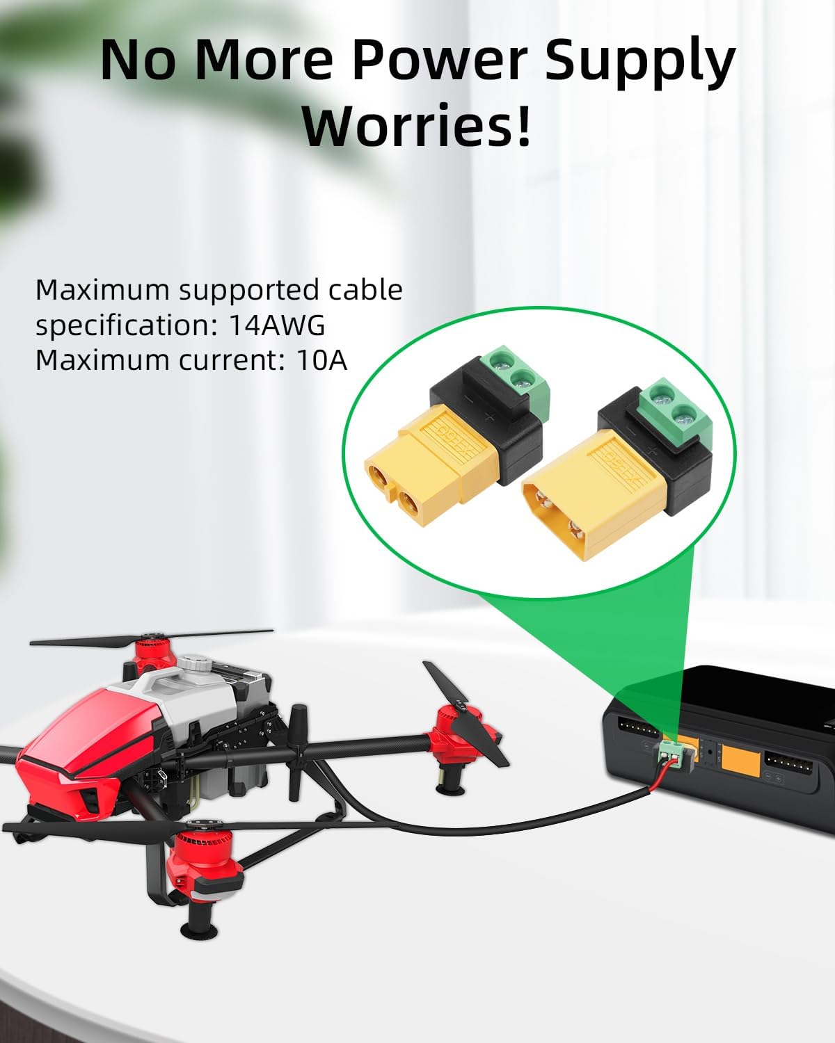 2 Pin XT60 Solderless Male Fem - Drone Solar Charger review and price