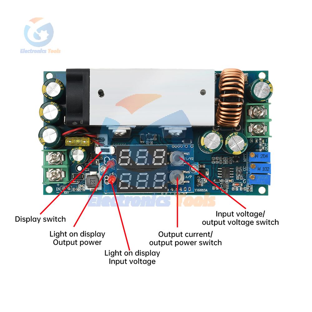 10-75V 20A Adjustable Buck Mod - Drone Solar Charger review and price