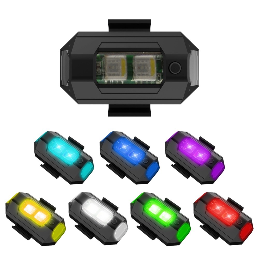 1PC 7 Color Mini USB Charging  - Drone Beacon Light review and price