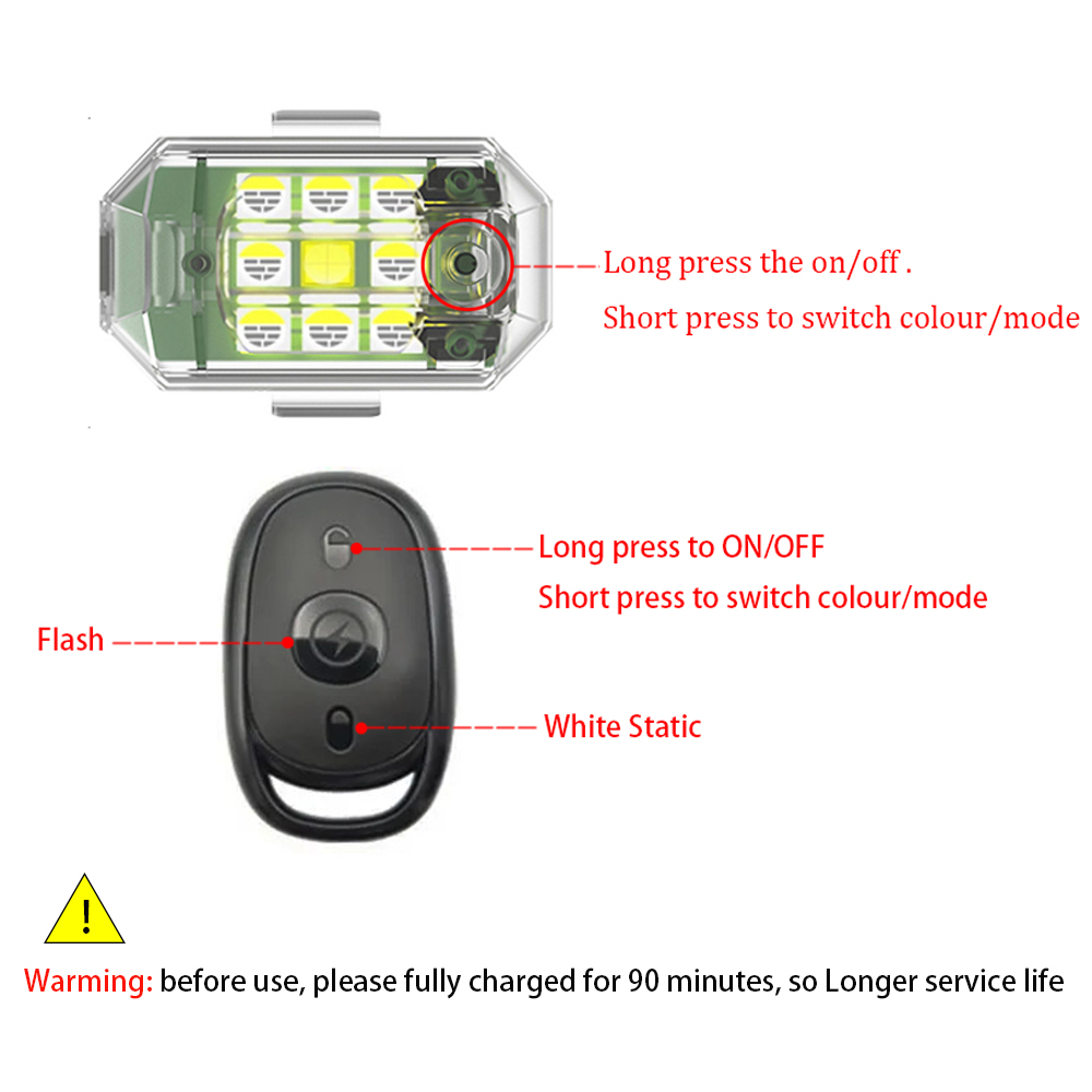 1/2/4pcs Wireless LED Drone St - Drone Beacon Light review and price